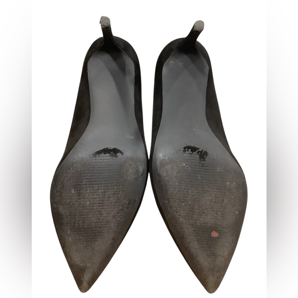 JustFab Elegant Black Suede Women's Pumps Shoes Size 9 - Picture 4 of 10